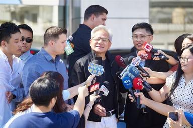 Jensen Huang says Nvidia must run very fast as AI chip competition intensifies